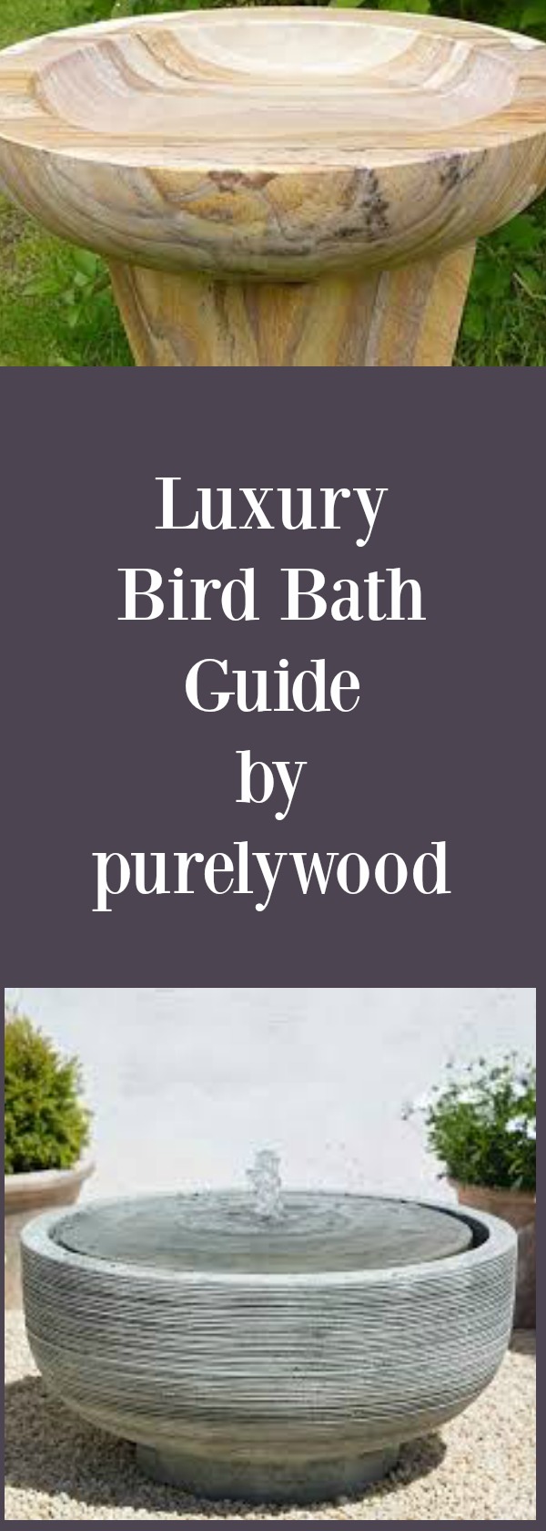 Luxury bird baths