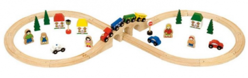 Top childrens wooden train set