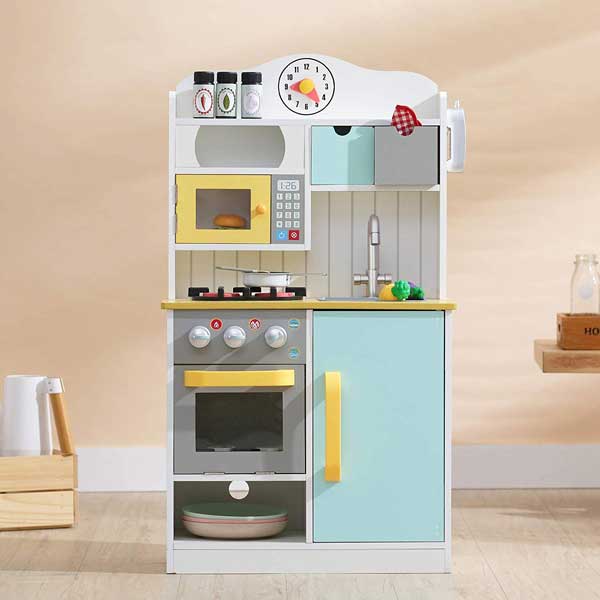 teamson chef florence wooden play kitchen