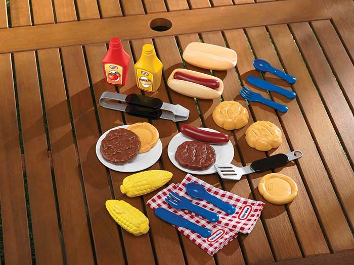 food grill barbeque play set for toddlers