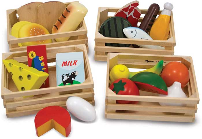 play set with food groups for kids